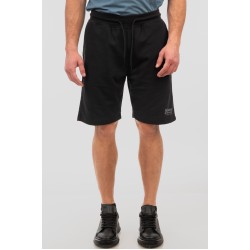 REBASE 251RTS-6011 BLACK Βαμβακερή βερμούδα