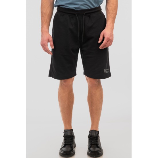 REBASE 251RTS-6011 BLACK Βαμβακερή βερμούδα
