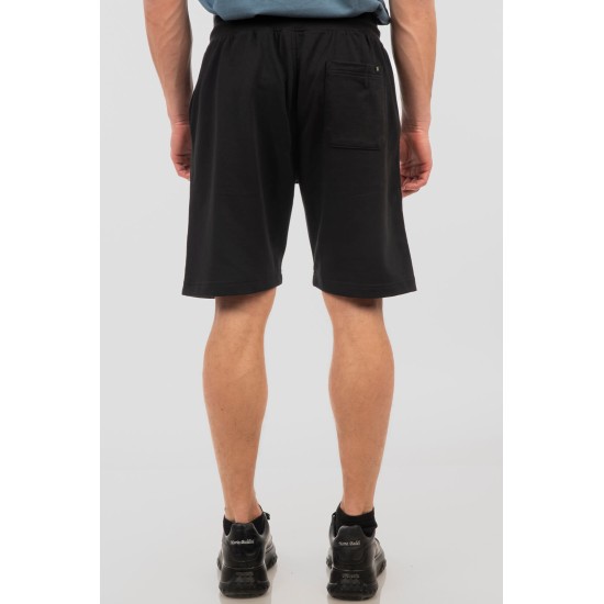 REBASE 251RTS-6011 BLACK Βαμβακερή βερμούδα