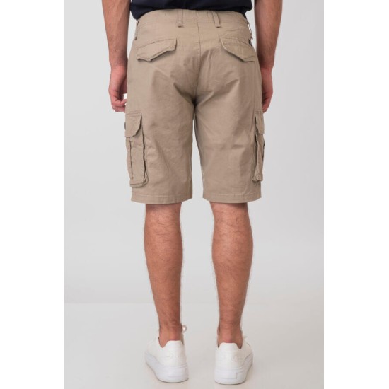 Ανδρική βερμούδα cargo REBASE 251-RMHO-7001 FOG