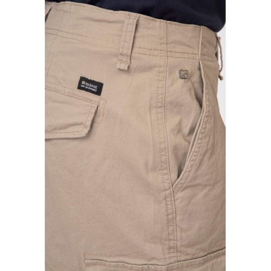 Ανδρική βερμούδα cargo REBASE 251-RMHO-7001 FOG