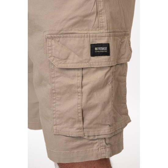 Ανδρική βερμούδα cargo REBASE 251-RMHO-7001 FOG