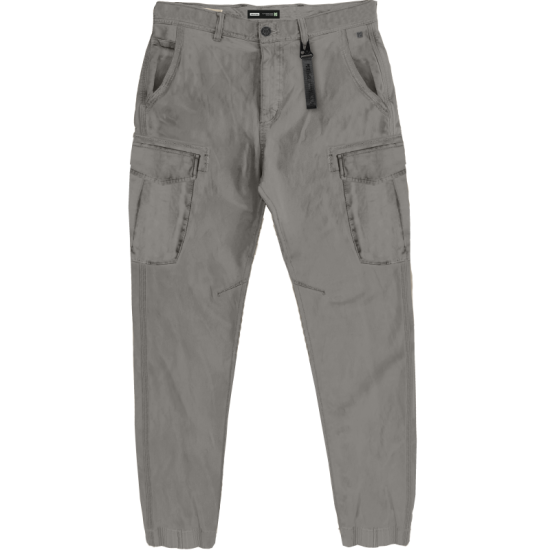 REBASE 251RCCP-4025 STEEPLE GREY Cargo παντελόνι με λάστιχο 