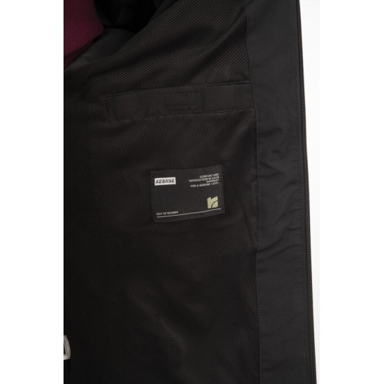 REBASE 251RJK-2032 BLACK Ανδρικό ανοιξιάτικο μπουφάν 