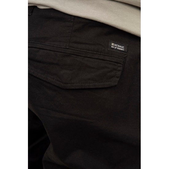 REBASE 251RCCP-4026 BLACK Ανδρικό cargo παντελόνι 