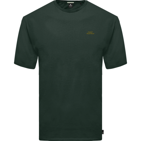 REBASE 251RTS-9014 FOREST GREEN T-shirt με διακριτικό λογότυπο