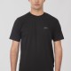 REBASE 251RTS-9014 BLACK T-shirt με διακριτικό λογότυπο