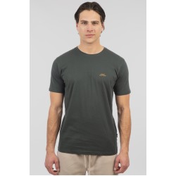 REBASE 251RTS-9014 FOREST GREEN T-shirt με διακριτικό λογότυπο
