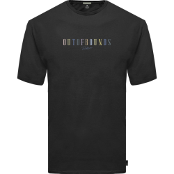 REBASE 251RTS-9017 BLACK T-shirt με λογότυπο