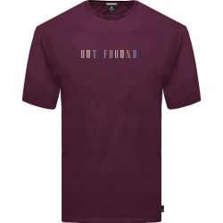 REBASE 251RTS-9017 DARK RASBERRY T-shirt με λογότυπο