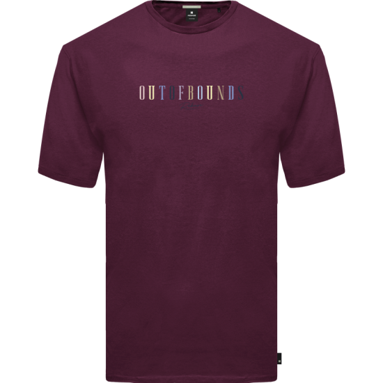 REBASE 251RTS-9017 DARK RASBERRY T-shirt με λογότυπο