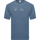 REBASE 251RTS-9017 DUST BLUE T-shirt με λογότυπο