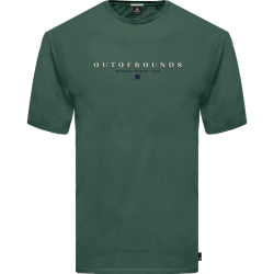 REBASE 251RTS-9019 MOSS GREEN T-shirt με 3D λογότυπο