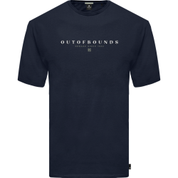 REBASE 251RTS-9019 NAVY T-shirt με 3D λογότυπο