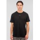 REBASE 251RTS-9037 BLACK T-shirt με λογότυπο