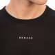 REBASE 251RTS-9037 BLACK T-shirt με λογότυπο