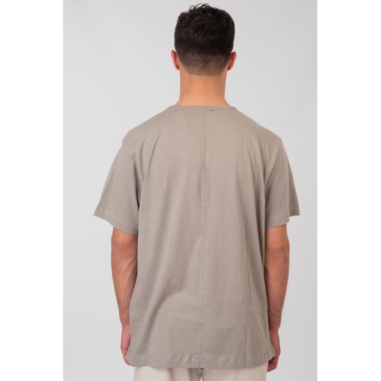 REBASE 251RTS-9037 GREIGE T-shirt με λογότυπο