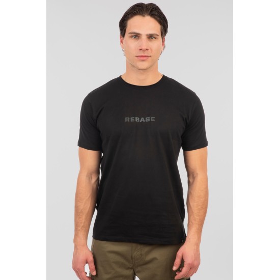REBASE 251RTS-9039 BLACK T-SHIRT 3D