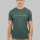 REBASE 251RTS-9019 MOSS GREEN T-shirt με 3D λογότυπο