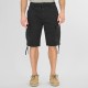 REBASE 261RMSHO-7031 BLACK Cargo βερμούδα με λάστιχο στη μέση 