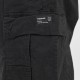 REBASE 261RMSHO-7031 BLACK Cargo βερμούδα με λάστιχο στη μέση 