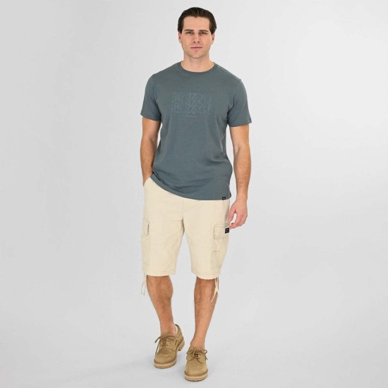 REBASE 261RMSHO-7031 OFF WHITE Cargo βερμούδα με λάστιχο στη μέση REBASE 261RMSHO-7031 OFF WHITE Cargo βερμούδα με λάστιχο στη μέση