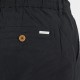REBASE 261RMSHO-7046 BLACK Ανδρική Βερμούδα λινή 