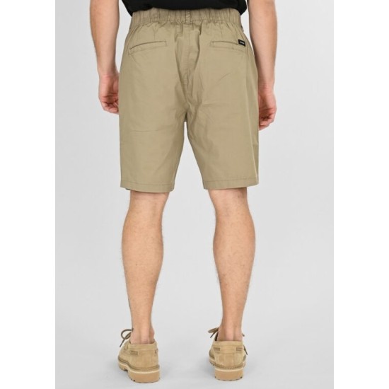 REBASE 261RMSHO-7047 LT MOSS Bερμούδα chino με λάστιχο στη μέση REBASE 261RMSHO-7047 LT MOSS Bερμούδα chino με λάστιχο στη μέση