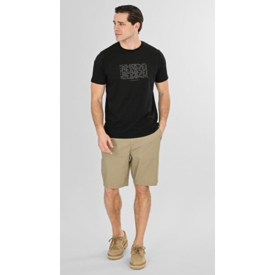 REBASE 261RMSHO-7047 LT MOSS Bερμούδα chino με λάστιχο στη μέση REBASE 261RMSHO-7047 LT MOSS Bερμούδα chino με λάστιχο στη μέση