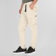 REBASE 261RCCP-4085 OFF WHITE Cargo παντελόνι με λάστιχο 