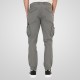 REBASE 261RCCP-4085 LT CHARCOAL Cargo παντελόνι με λάστιχο 