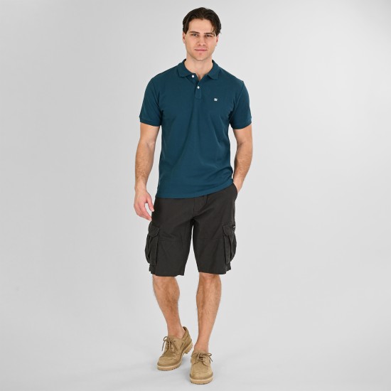Rebase Ανδρική Μπλούζα Polo 261RPS-3032 EMERALD