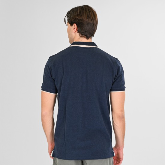 Rebase Ανδρική Μπλούζα Polo 261RPS-3064 INDIGO 