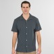 REBASE 261RGS-5180 ANTHRACITE Πουκάμισο με Byron γιακά (Waffle Fabric)