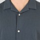 REBASE 261RGS-5180 ANTHRACITE Πουκάμισο με Byron γιακά (Waffle Fabric)