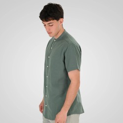 REBASE 261RGS-5177 PALM GREEN Κοντομάνικο Πουκάμισο Mao 