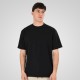 REBASE 261RTS-9118 BLACK T-shirt (Waffle Fabric) 