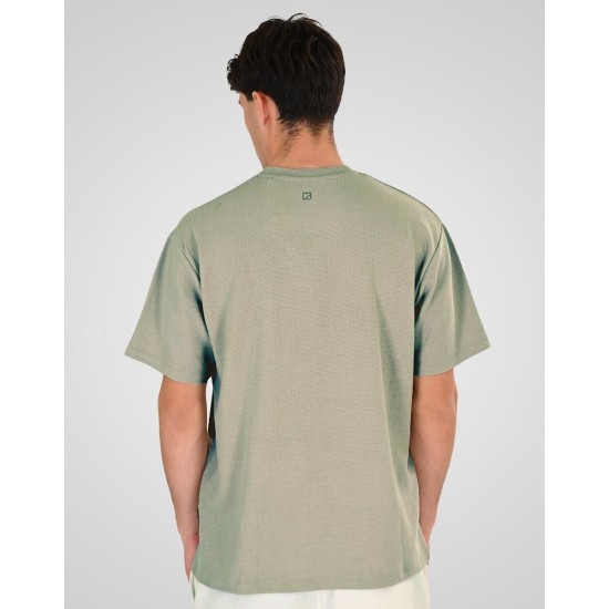 REBASE 261RTS-9118 SAGE GREEN T-shirt (Waffle Fabric) 