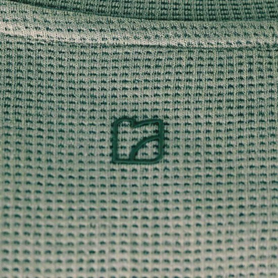 REBASE 261RTS-9118 SAGE GREEN T-shirt (Waffle Fabric) 