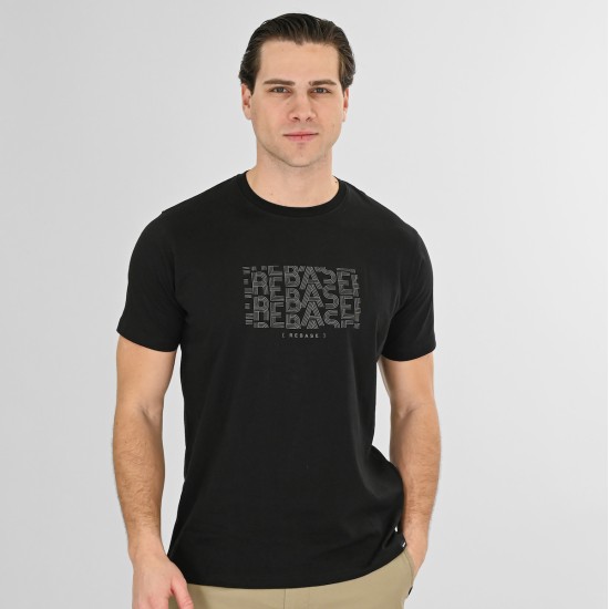 REBASE 261RTS-9086 BLACK T-SHIRT
