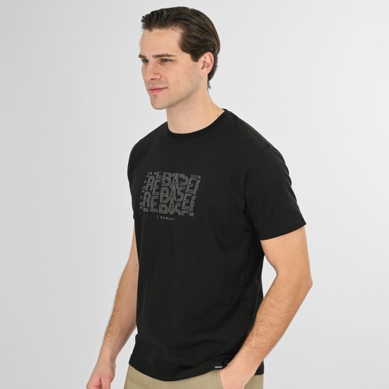 REBASE 261RTS-9086 BLACK T-SHIRT