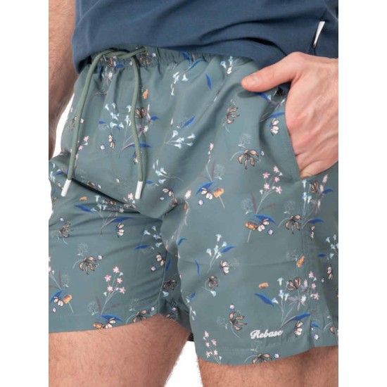 Ανδρικο κοντό μαγίο REBASE 241-RMTS-805 AGAVE GREEN 