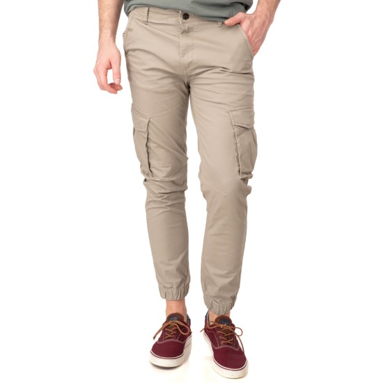 Ανδρικό παντελόνι cargo REBASE 241-RCCP-401 SMOKE