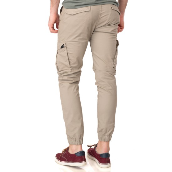 Ανδρικό παντελόνι cargo REBASE 241-RCCP-401 SMOKE