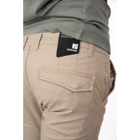 Ανδρικό παντελόνι cargo REBASE 241-RCCP-401 SMOKE