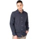 Ανδρικ΄ό λινό πουκάμισο REBASE 241-RGS-580 DARK BLUE