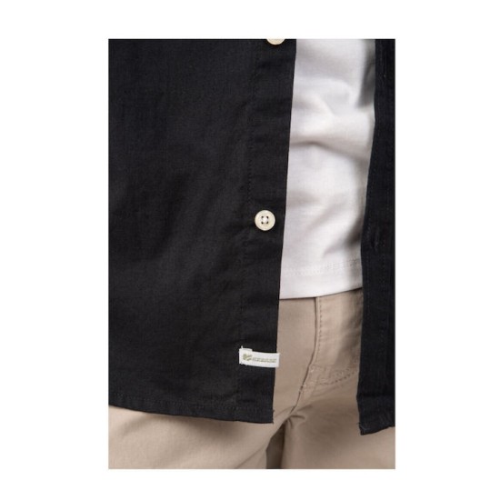 Ανδρικ΄ό λινό πουκάμισο REBASE 241-RGS-580 DARK BLUE