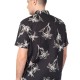 Πουκάμισο φλοράλ κοντομάνικο REBASE 241-RGS-571 BLACK