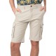 Ανδρική βερμούδα cargo REBASE 241-RMSHO-707 LT GREY