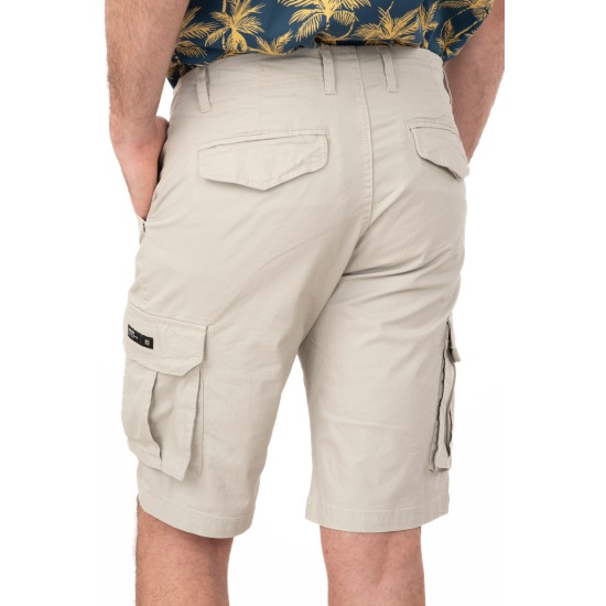 Ανδρική βερμούδα cargo REBASE 241-RMSHO-707 LT GREY